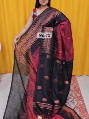 SALE 9TH AUG – PURE HANDLOOM LINEN SAREE (NO.12)