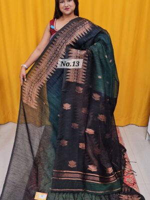 SALE 9TH AUG – PURE HANDLOOM LINEN SAREE (NO.13)