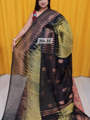SALE 9TH AUG – PURE HANDLOOM LINEN SAREE (NO.16)