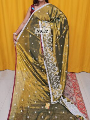 SALE 9TH AUG – HANDLOOM TISSUE SAREE (NO.32)