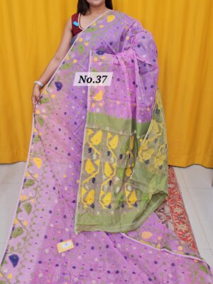 SALE 9TH AUG – PURE BENGAL HANDLOOM JAMDANI SAREE (NO.37)