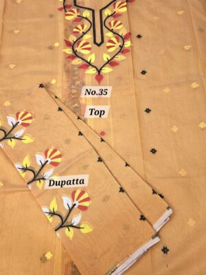 SALE 12TH AUG – JAMDANI DRESS MATERIAL (NO.35)