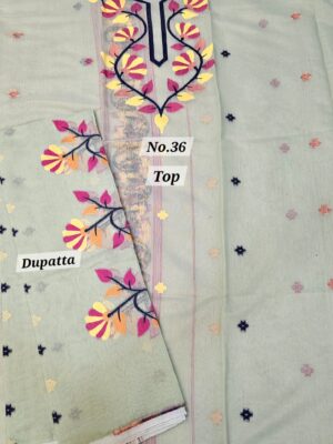 SALE 12TH AUG – JAMDANI DRESS MATERIAL (NO.36)