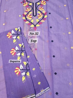 SALE 12TH AUG – JAMDANI DRESS MATERIAL (NO.32)