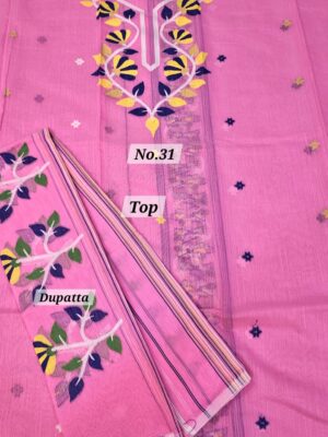 SALE 12TH AUG – JAMDANI DRESS MATERIAL (NO.31)