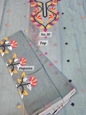 SALE 12TH AUG – JAMDANI DRESS MATERIAL (NO.30)