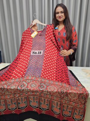 PURE MODAL READY MADE AJRAKH KAFTAN {UP TO SIZE – 32 TO 58} (NO.18)