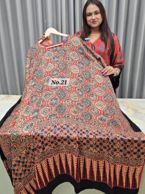 PURE MODAL READY MADE AJRAKH KAFTAN {UP TO SIZE – 32 TO 58} (NO.21)