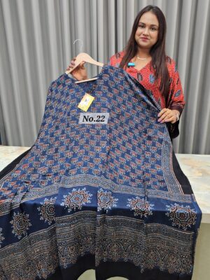 PURE MODAL READY MADE AJRAKH KAFTAN {UP TO SIZE – 32 TO 58} (NO.22)