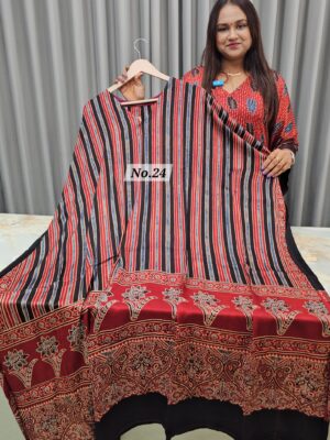 PURE MODAL READY MADE AJRAKH KAFTAN {UP TO SIZE – 32 TO 58} (NO.24)