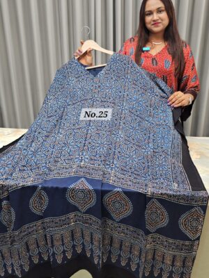 PURE MODAL READY MADE AJRAKH KAFTAN {UP TO SIZE – 32 TO 58} (NO.25)
