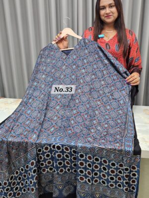 PURE MODAL READY MADE AJRAKH KAFTAN {UP TO SIZE – 32 TO 58} (NO.33)