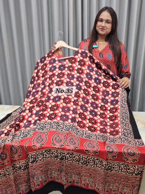 PURE MODAL READY MADE AJRAKH KAFTAN {UP TO SIZE – 32 TO 58} (NO.35)