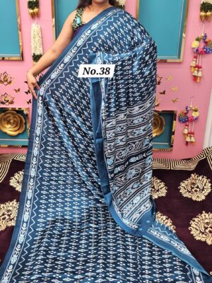 PREMIUM MIRROR CREPE MODAL SAREE (NO.38)
