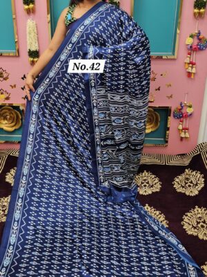 PREMIUM MIRROR CREPE MODAL SAREE (NO.42)