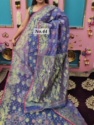 SALE 11TH AUG – PURE BENGAL HANDLOOM JAMDANI SAREE (NO.44)