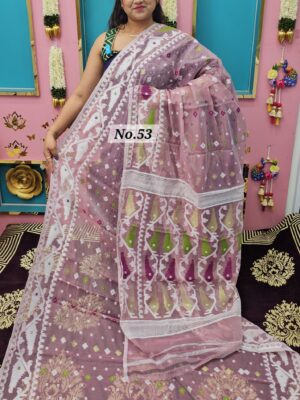 SALE 11TH AUG – PURE BENGAL HANDLOOM JAMDANI SAREE (NO.53)