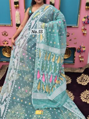 SALE 11TH AUG – PURE BENGAL HANDLOOM JAMDANI SAREE (NO.55)