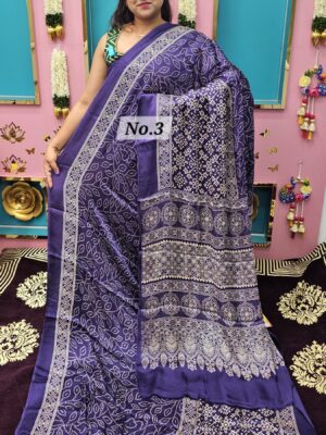 SALE 11TH AUG – SEMI MODAL GAZZI SILK SAREE (NO.3)