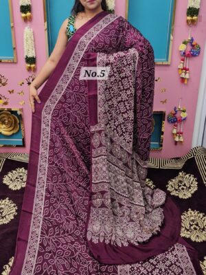 SALE 11TH AUG – SEMI MODAL GAZZI SILK SAREE (NO.5)