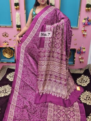 SALE 11TH AUG – SEMI MODAL GAZZI SILK SAREE (NO.7)