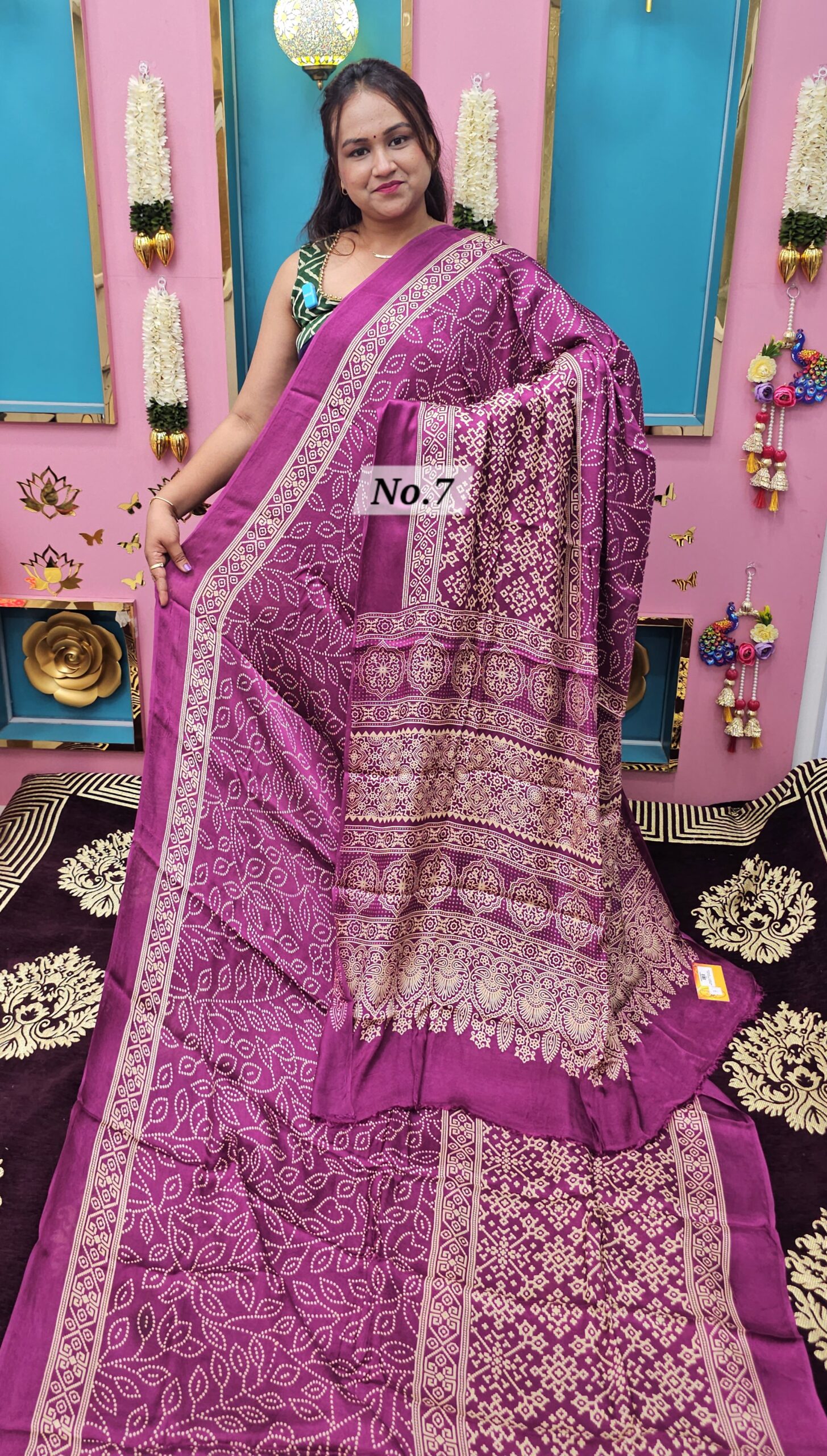 SALE 11TH AUG – SEMI MODAL GAZZI SILK SAREE (NO.7)