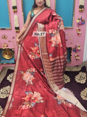 SALE 12TH AUG – GEORGETTE KHADDI SAREE (NO.17)