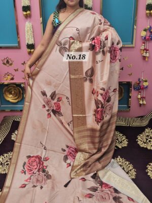 SALE 12TH AUG – DIGITAL PRINT SILK SAREE (NO.18)