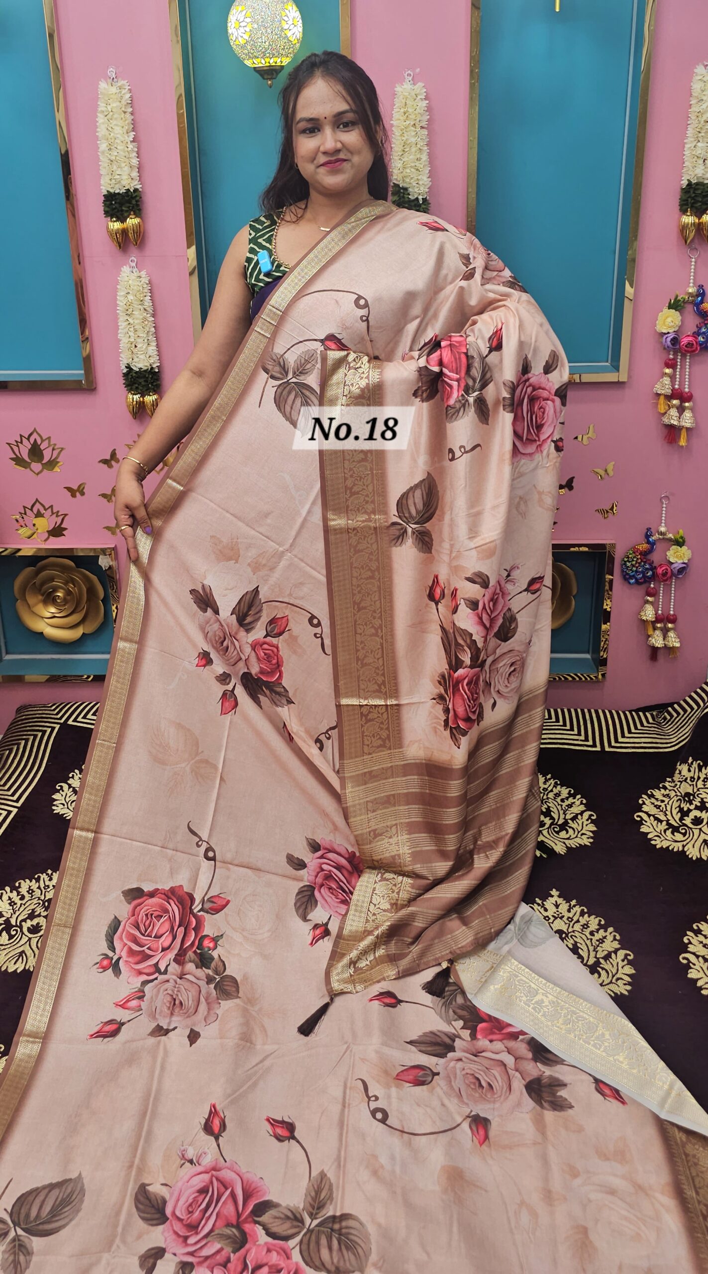 SALE 12TH AUG – DIGITAL PRINT SILK SAREE (NO.18)