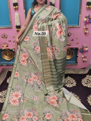 SALE 12TH AUG – DIGITAL PRINT SILK SAREE (NO.20)