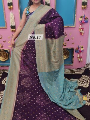 SALE 12TH AUG – GEORGETTE KHADDI SAREE (NO.17)