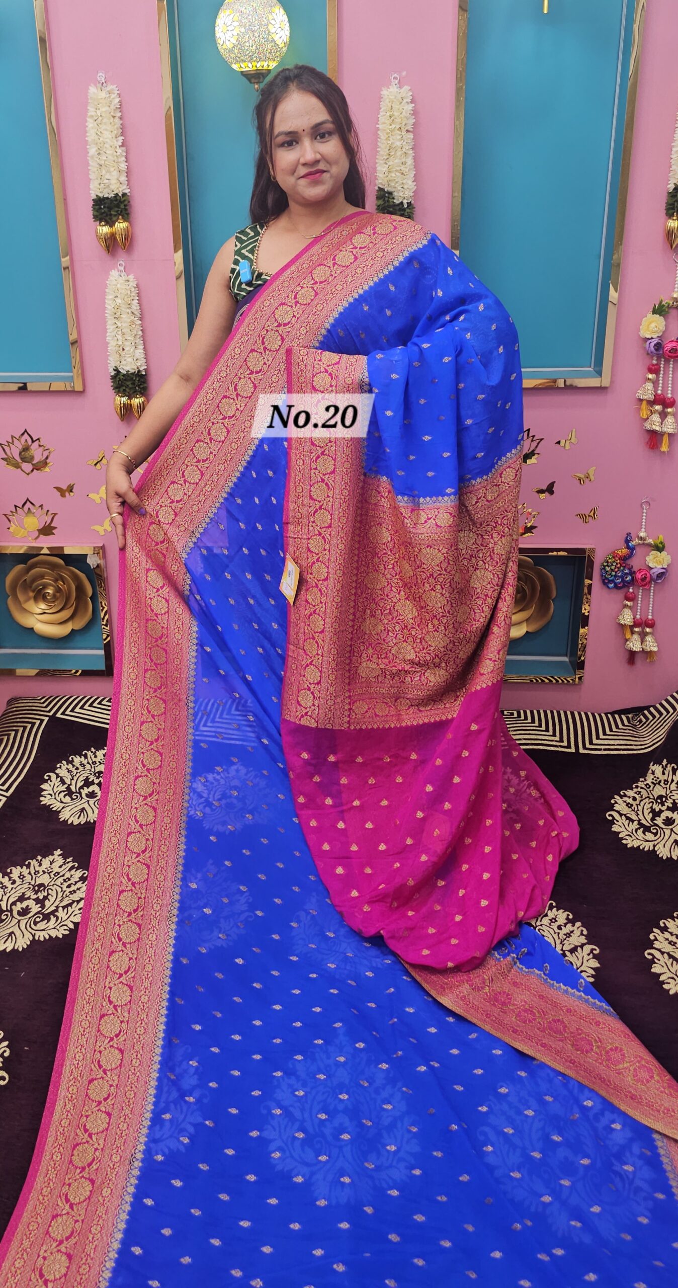SALE 12TH AUG – GEORGETTE KHADDI SAREE (NO.20)