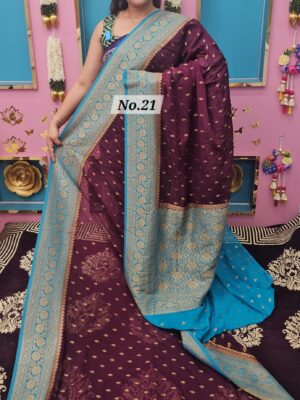 SALE 12TH AUG – GEORGETTE KHADDI SAREE (NO.21)