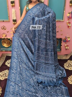 SALE 12TH AUG – SEMI MODAL GAZZI SILK SAREE (NO.11)