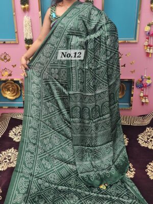 SALE 12TH AUG – SEMI MODAL GAZZI SILK SAREE (NO.12)