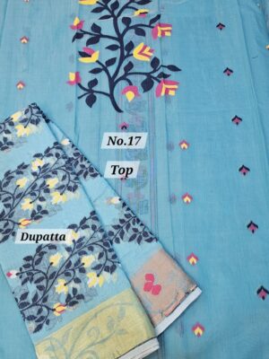 SALE 30TH AUG – JAMDANI DRESS MATERIAL (NO.17)