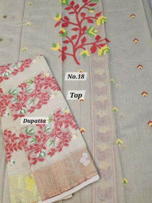 SALE 30TH AUG – JAMDANI DRESS MATERIAL (NO.18)