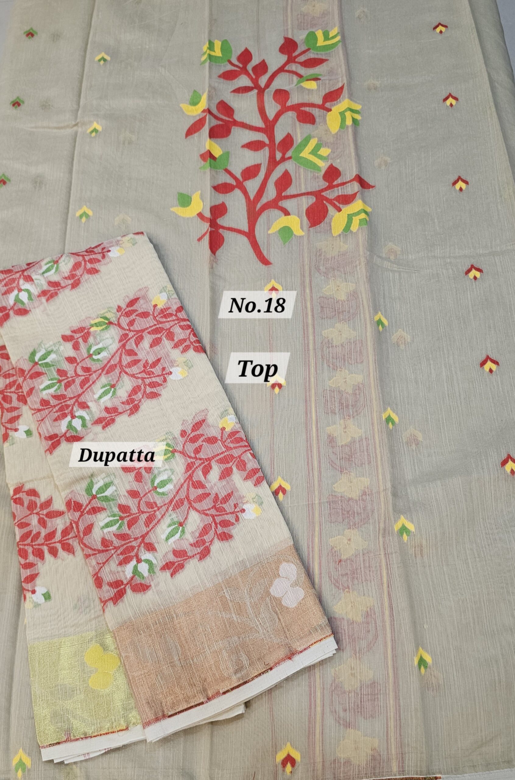 SALE 30TH AUG – JAMDANI DRESS MATERIAL (NO.18)