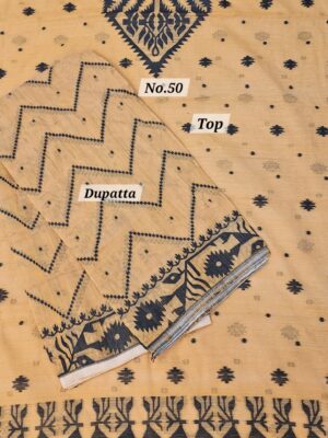 SALE 27TH AUG – JAMDANI DRESS MATERIAL (NO.50)