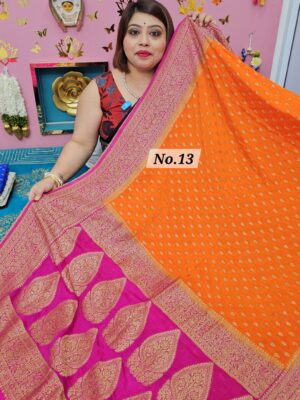 SALE 18TH AUG - GEORGETTE KHADDI SAREE (NO.13)