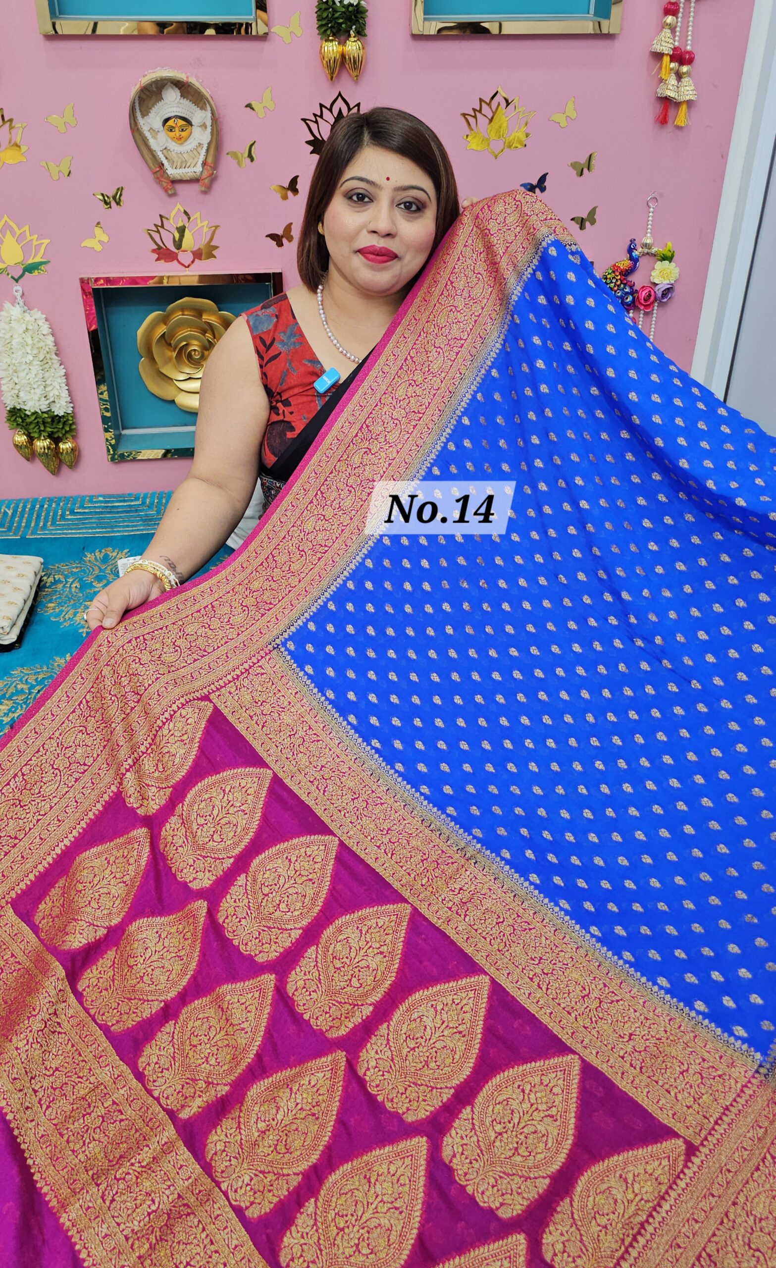 SALE 18TH AUG - GEORGETTE KHADDI SAREE (NO.14)