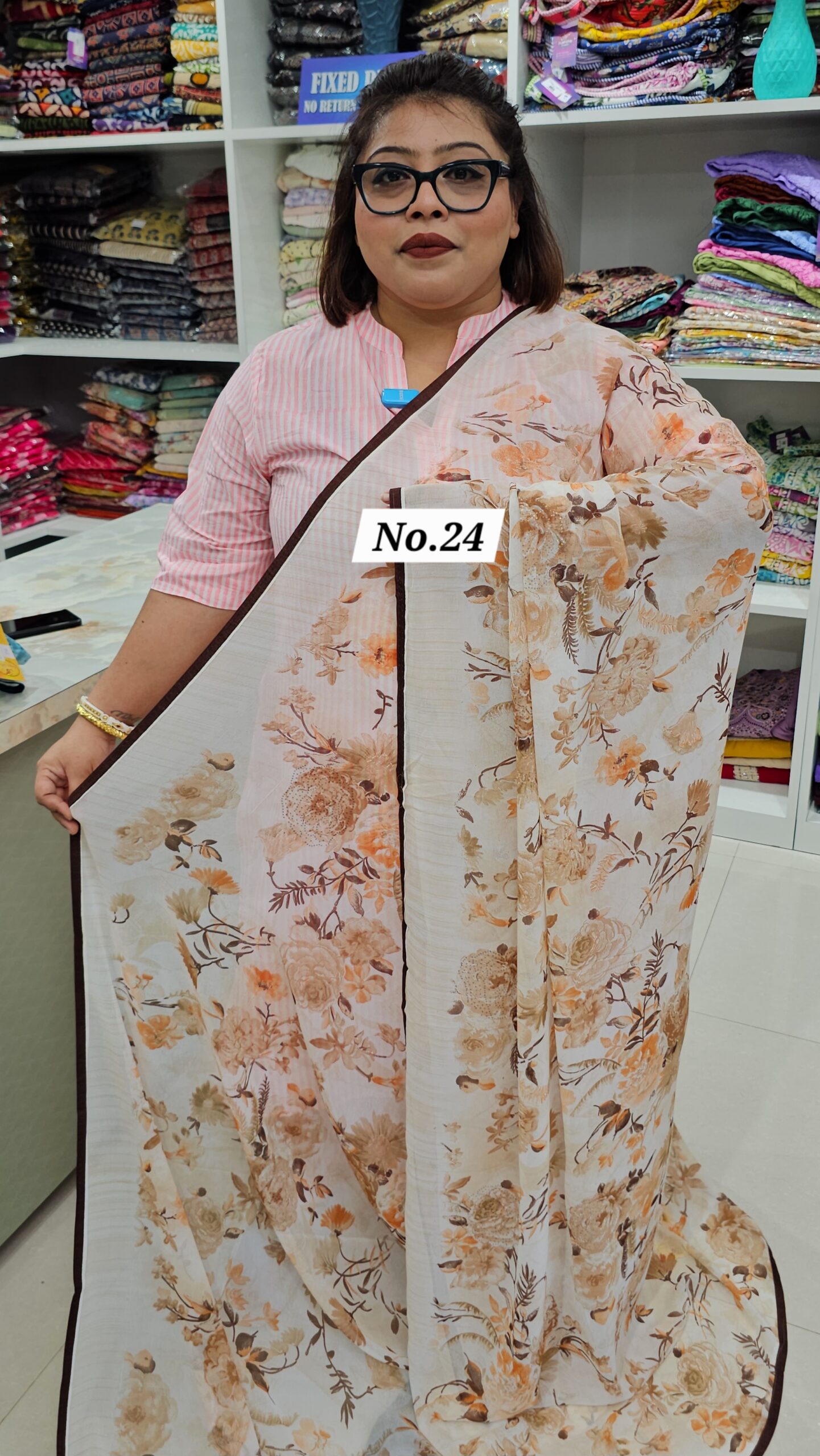 SALE 23RD AUG – PREMIUM CHIFFON SAREE (NO.24)