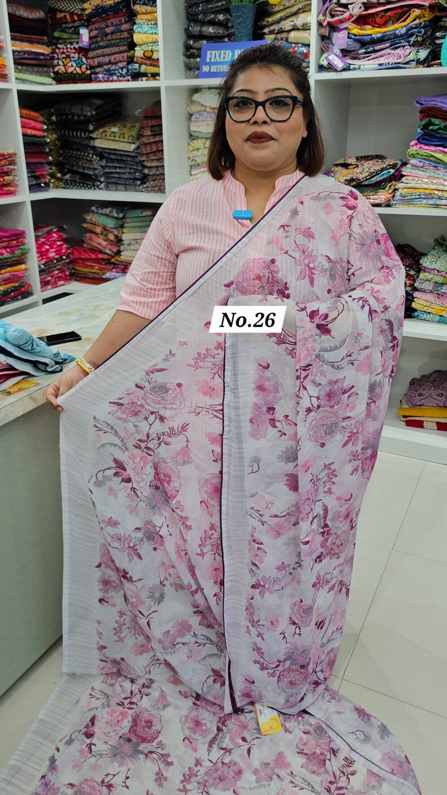 SALE 23RD AUG – PREMIUM CHIFFON SAREE (NO.26)
