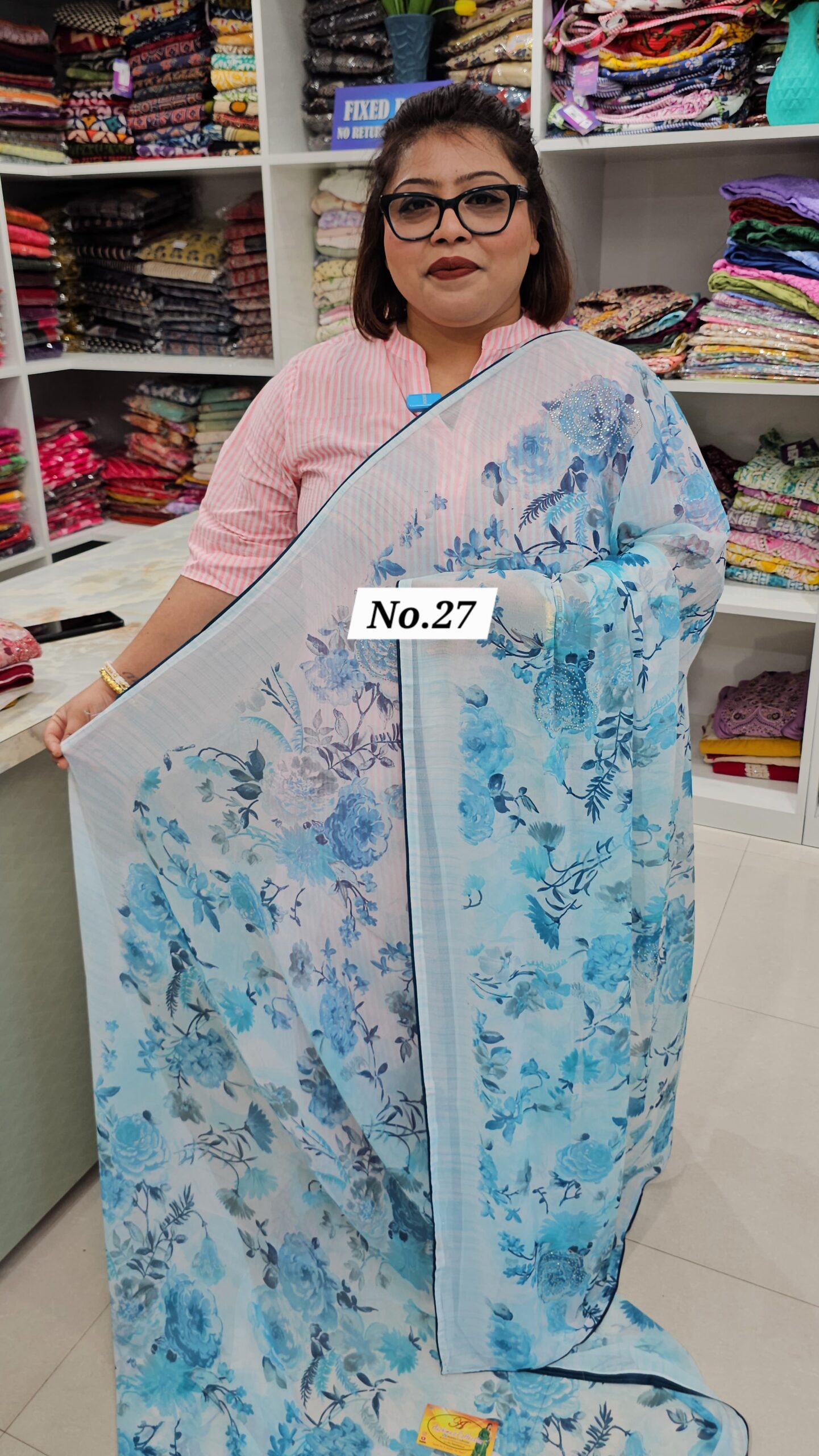 SALE 23RD AUG – PREMIUM CHIFFON SAREE (NO.27)