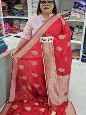 SALE 26TH AUG - CREPE KHADDI INDIAN SILK SAREE (NO.19)