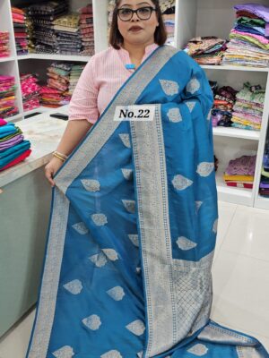 SALE 26TH AUG - CREPE KHADDI INDIAN SILK SAREE (NO.22)