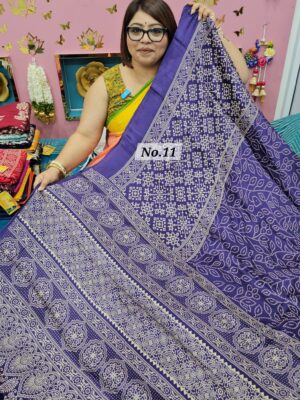 SALE 29TH AUG – SEMI MODAL GAZZI SILK SAREE (NO.11)