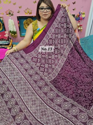 SALE 29TH AUG – SEMI MODAL GAZZI SILK SAREE (NO.13)
