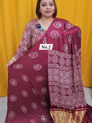 SALE 25TH AUG - GAZZI MODAL LAGDI PATTA SAREE (NO.2)