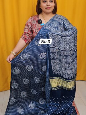 SALE 25TH AUG - GAZZI MODAL LAGDI PATTA SAREE (NO.3)